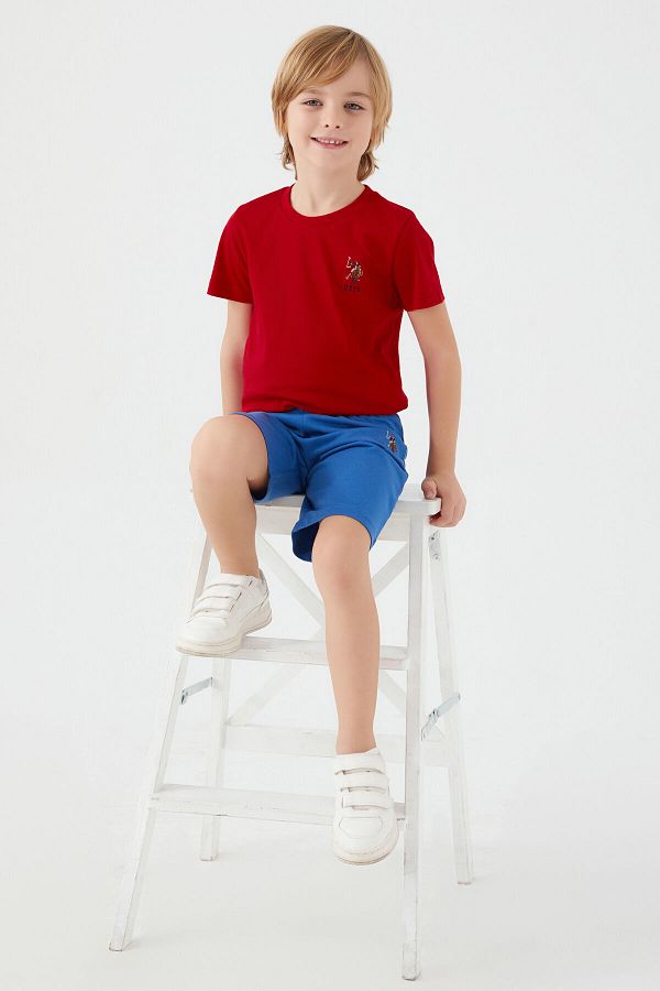 U.S. Polo Assn.-Boy's Red Bermuda Suit 1