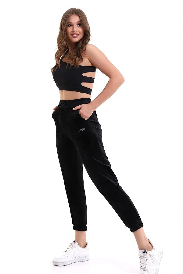 Plus size velvet jogger set store