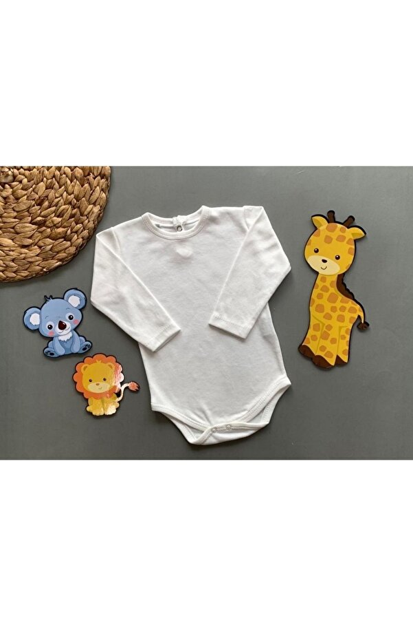Petite Ponpon Baby Uzun Kollu Çıtçıtlı Body Zıbın
