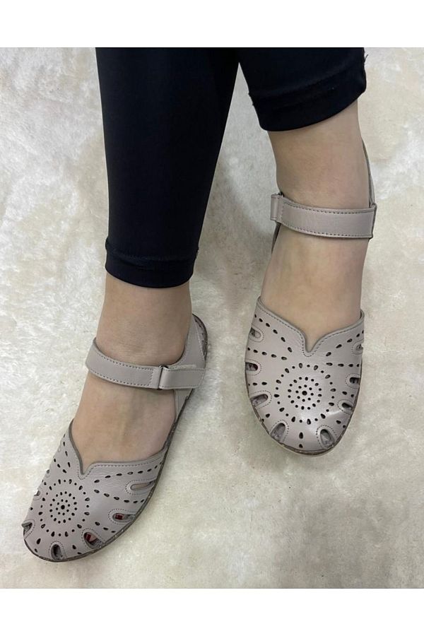 Closed toe open back flats store