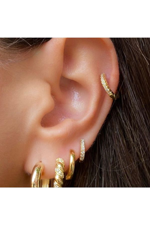 Heppii Jewelled Ring Piercing Tragus Helix Daith Anti Tragus Cartilage Trendyol