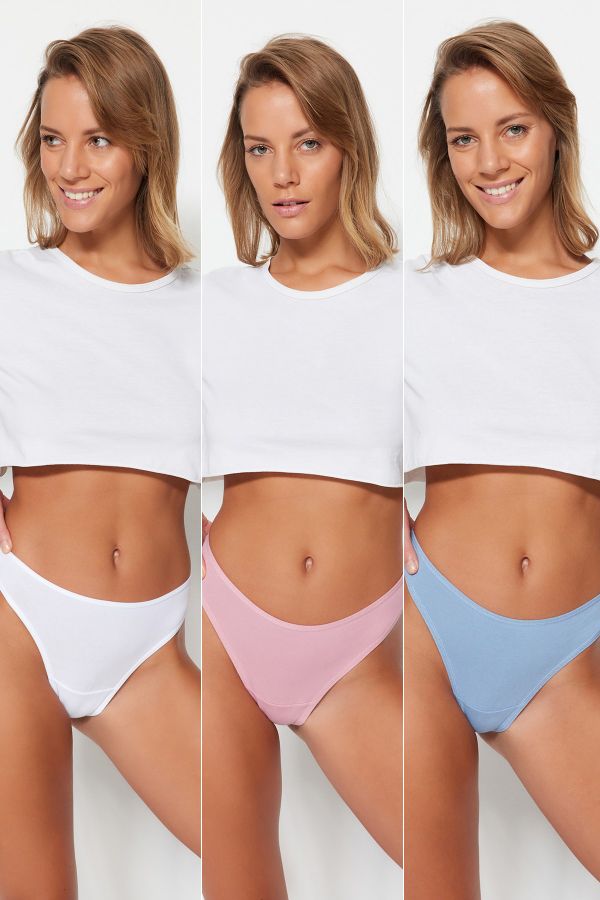 Tommy Hilfiger TH 3er-Pack Tanga-Unterwäsche für Damen - Trendyol