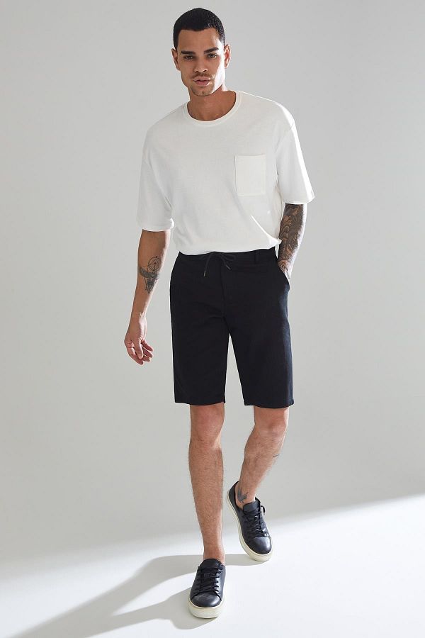 DeFacto-Regular Fit Bermuda Shorts with Lace Waist 1