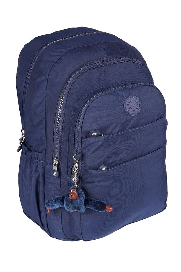RKY SERENITY-Relaxion Navy Blue Waterproof Clinker Fabric Multi-Compartment Backpack with Large Internal Volume 1