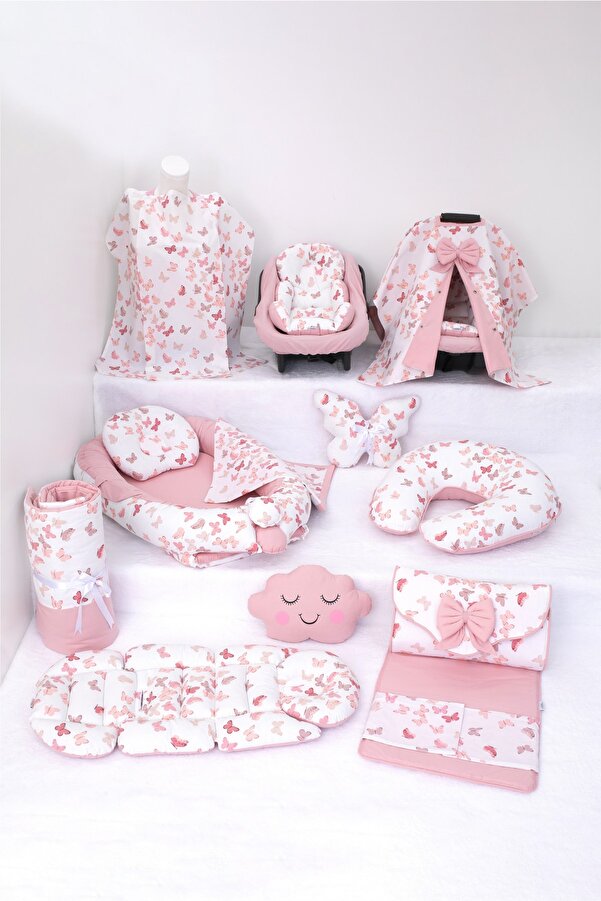 Umaybebek Babynest Puset Örtüsü Alt Açma Emzirme Yastığı Bel Destekli Ana Kucağı Bebek Arabası Minderi-panço