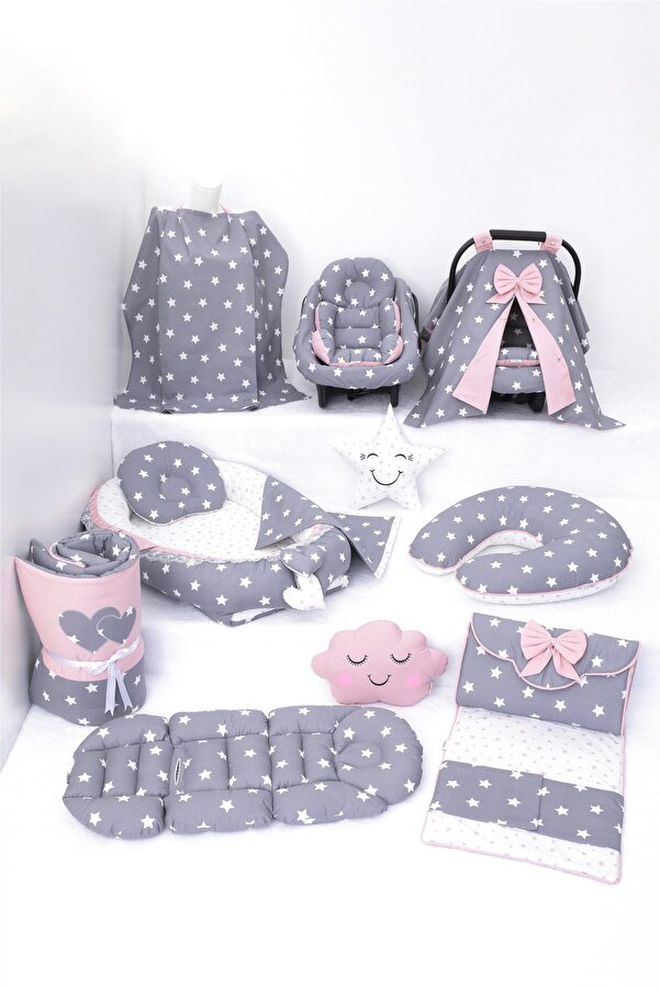 Umaybebek Babynest Puset Örtüsü Alt Açma Emzirme Yastığı Bel Destekli Ana Kucağı Bebek Arabası Minderi-tutmalı