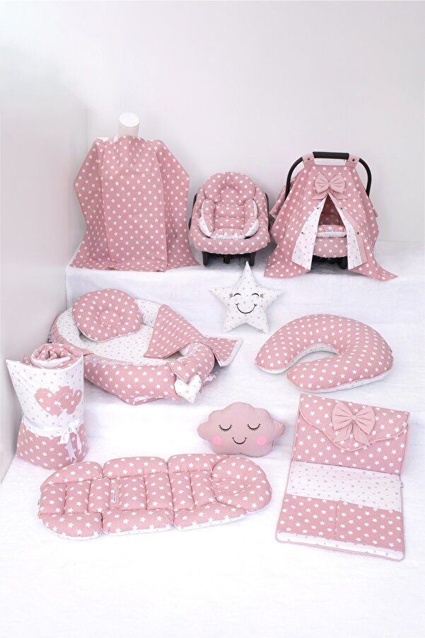 Umaybebek Babynest Puset Örtüsü Alt Açma Emzirme Yastığı Bel Destekli Ana Kucağı Bebek Arabası Minderi-tutmalı