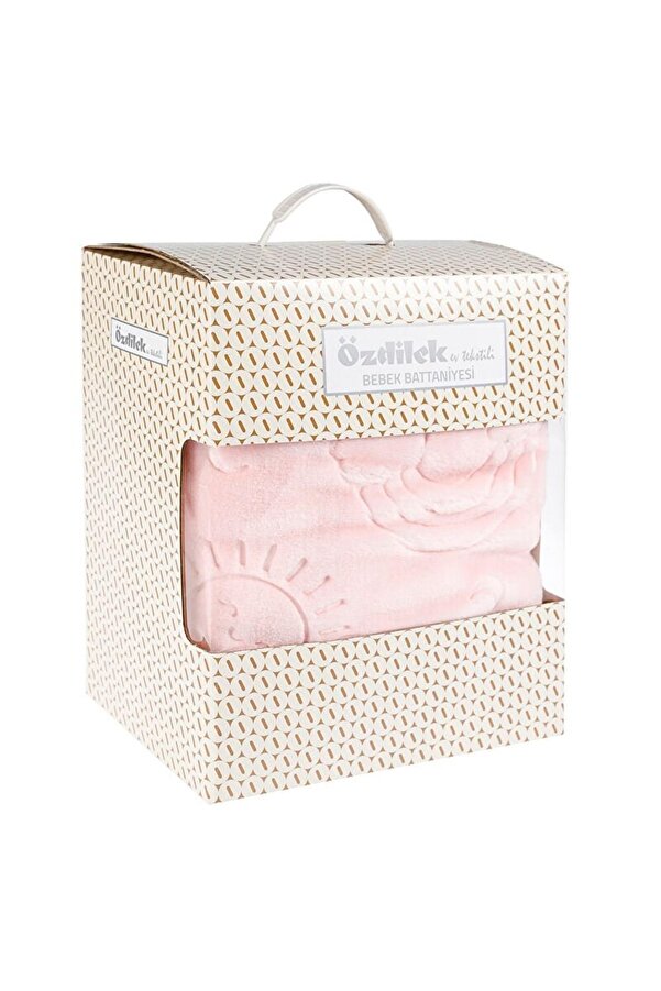 Özdilek Bebek Battaniyesi 100x200 Embos Pudra