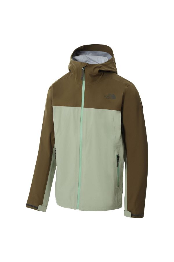 North face dryzzle jacket green online