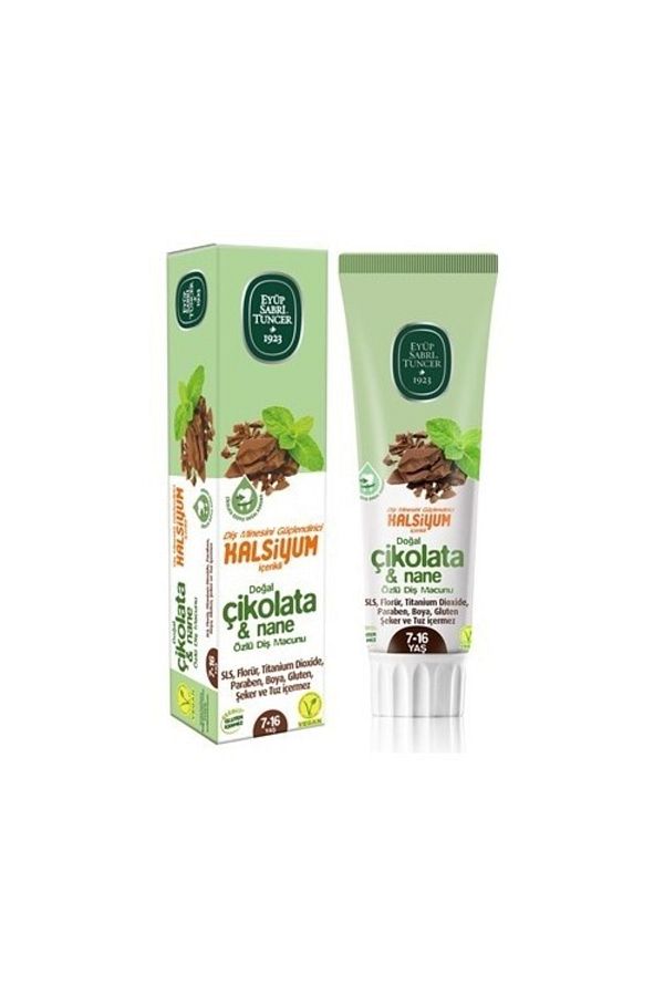Eyüp Sabri Tuncer-Natural Chocolate Mint Extract Toothpaste 75ml Age 7-16 1