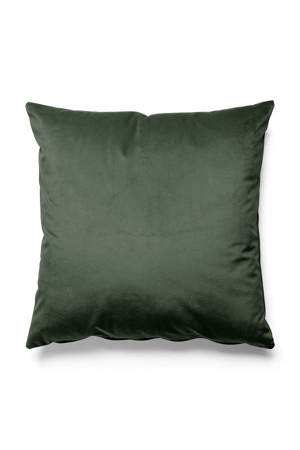 Pilloveland Solid Color Single Color Throw Pillow Cover Upholstery Suede Fabric Dark Green Trendyol