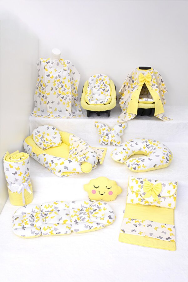 Umaybebek Babynest Puset Örtüsü Alt Açma Emzirme Yastığı Bel Destekli Ana Kucağı Bebek Arabası Minderi-panço