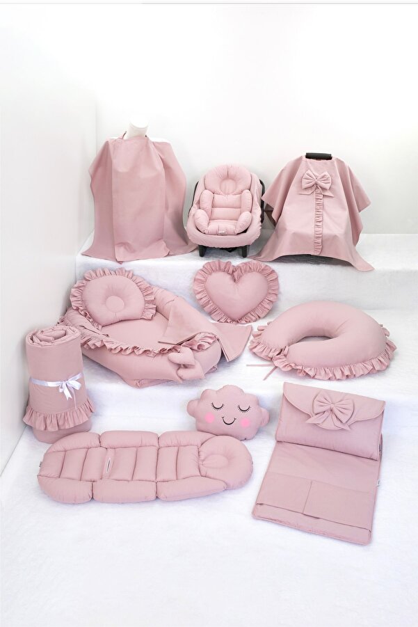 Umaybebek Babynest Puset Örtüsü Alt Açma Emzirme Yastığı Bel Destekli Ana Kucağı Bebek Arabası Minderi-panço