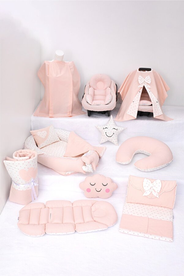 Umaybebek Babynest Puset Örtüsü Alt Açma Emzirme Yastığı Bel Destekli Ana Kucağı Bebek Arabası Minderi-panço