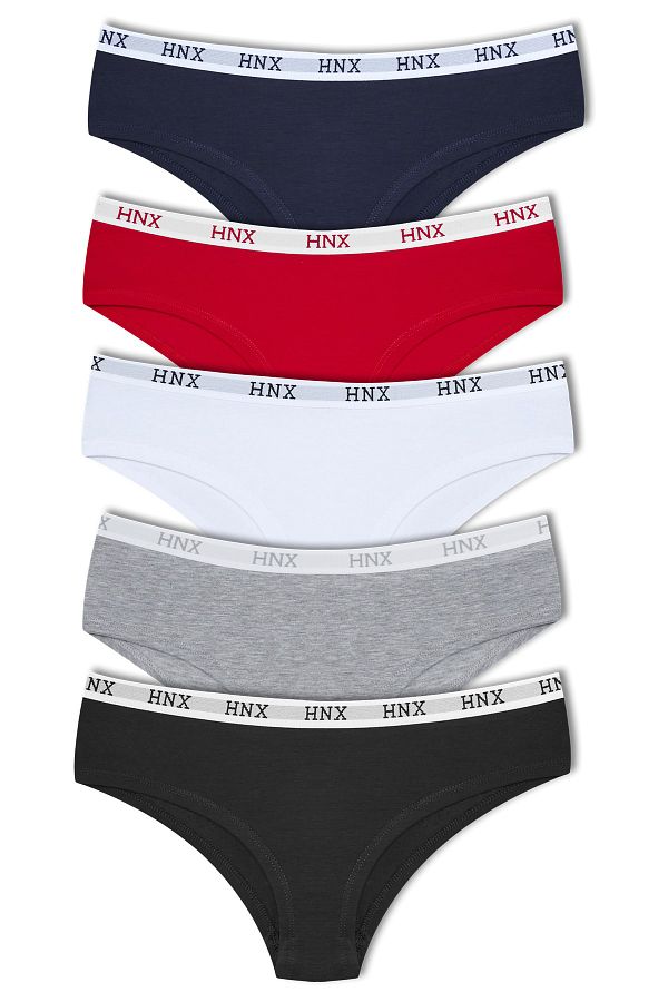 HNX-5-dielne bavlnené žakárové elastické polovičné boxerské hipsterské nohavičky 1