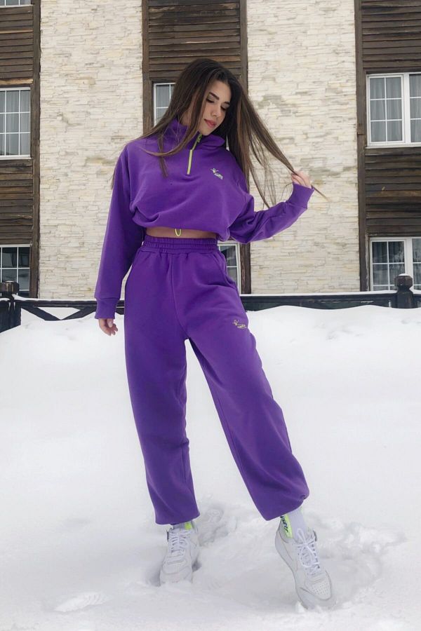 BERFUĞ KIRAN-Sweatpants with Elastic Ankles 1