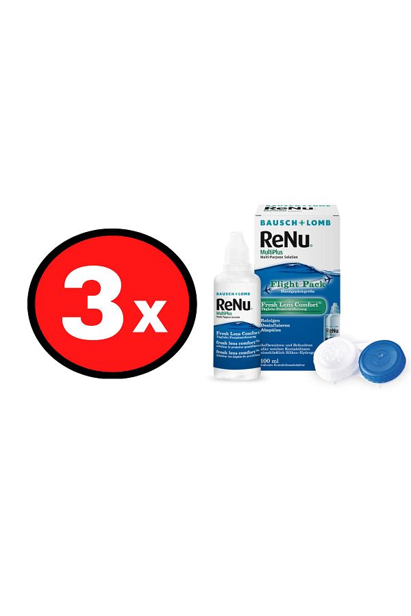 Renu-Multiplus Multi-Purpose Solution 100 ml 3 Pieces 1