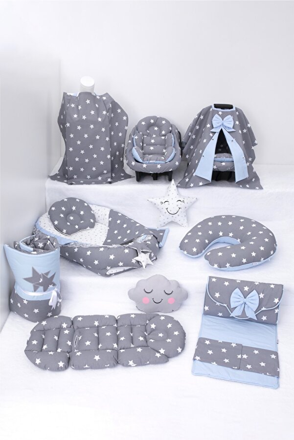 Umaybebek Babynest Puset Örtüsü Alt Açma Emzirme Yastığı Bel Destekli Ana Kucağı Bebek Arabası Minderi-panço