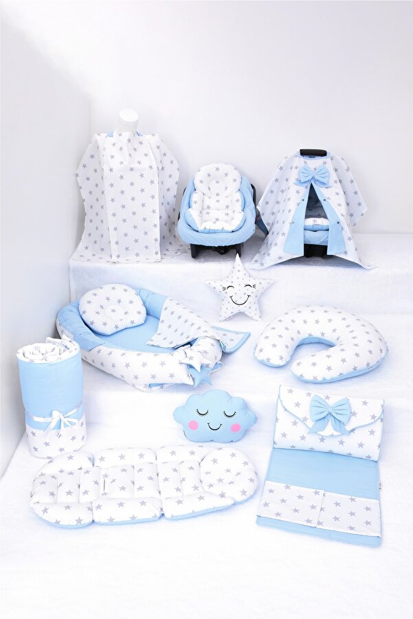 Umaybebek Babynest Puset Örtüsü Alt Açma Emzirme Yastığı Bel Destekli Ana Kucağı Bebek Arabası Minderi-panço