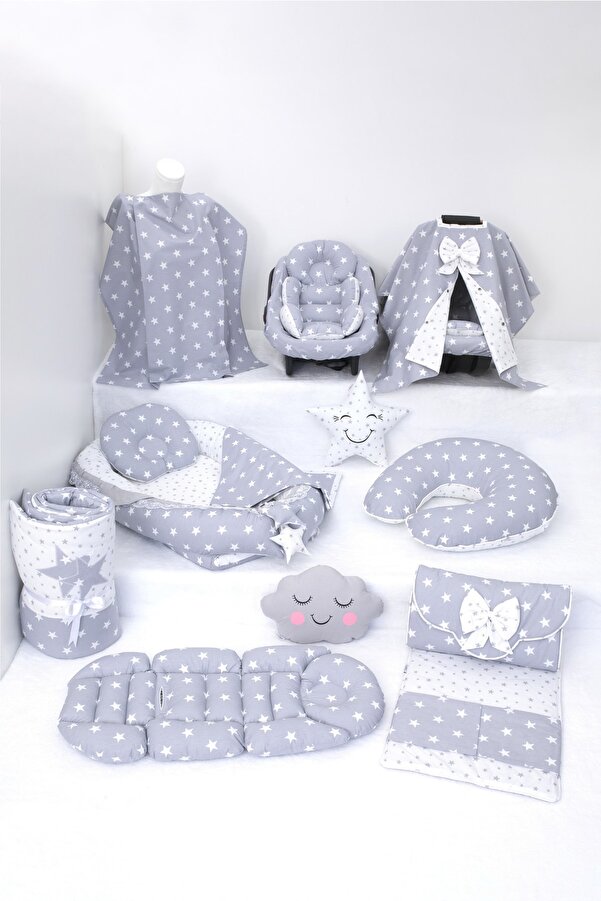 Umaybebek Babynest Puset Örtüsü Alt Açma Emzirme Yastığı Bel Destekli Ana Kucağı Bebek Arabası Minderi-panço