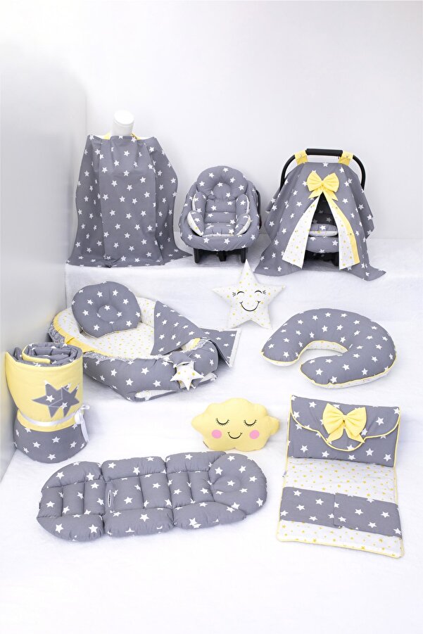 Umaybebek Babynest Puset Örtüsü Alt Açma Emzirme Yastığı Bel Destekli Ana Kucağı Bebek Arabası Minderi-tutmalı