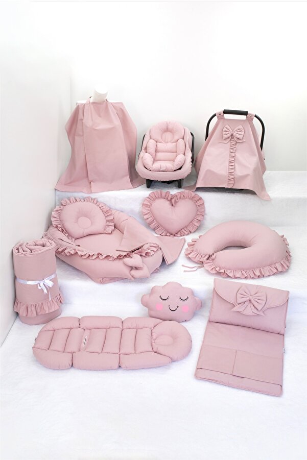 Umaybebek Babynest Puset Örtüsü Alt Açma Emzirme Yastığı Bel Destekli Ana Kucağı Bebek Arabası Minderi-tutmalı