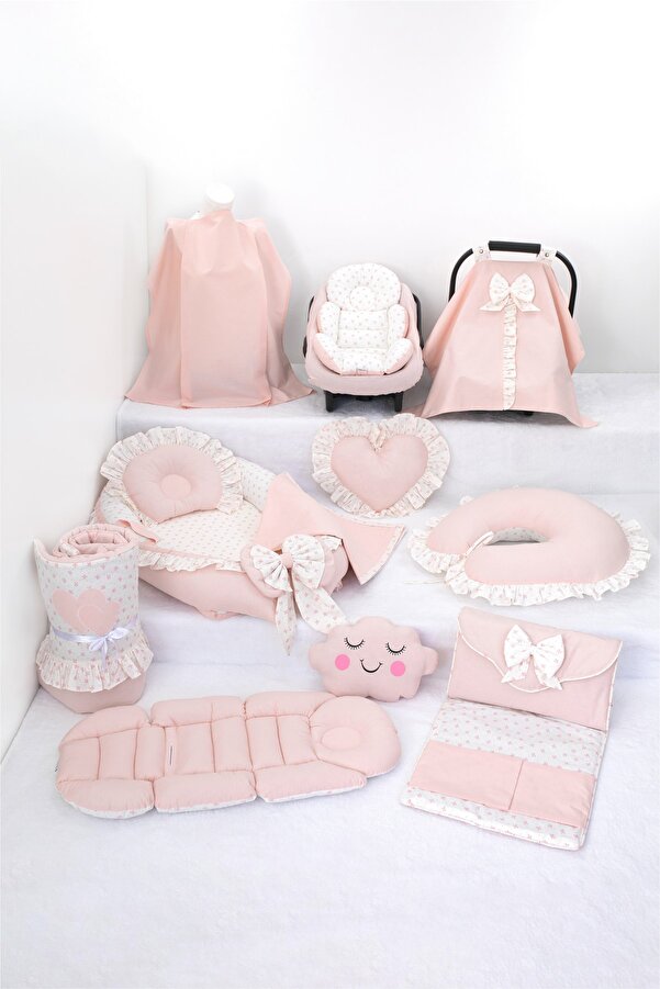 Umaybebek Babynest Puset Örtüsü Alt Açma Emzirme Yastığı Bel Destekli Ana Kucağı Bebek Arabası Minderi-tutmalı