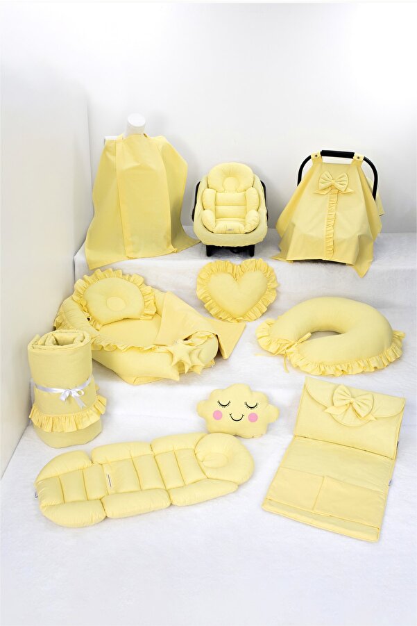 Umaybebek Babynest Puset Örtüsü Alt Açma Emzirme Yastığı Bel Destekli Ana Kucağı Bebek Arabası Minderi-tutmalı