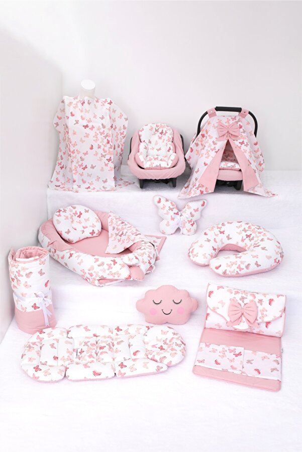 Umaybebek Babynest Puset Örtüsü Alt Açma Emzirme Yastığı Bel Destekli Ana Kucağı Bebek Arabası Minderi-tutmalı