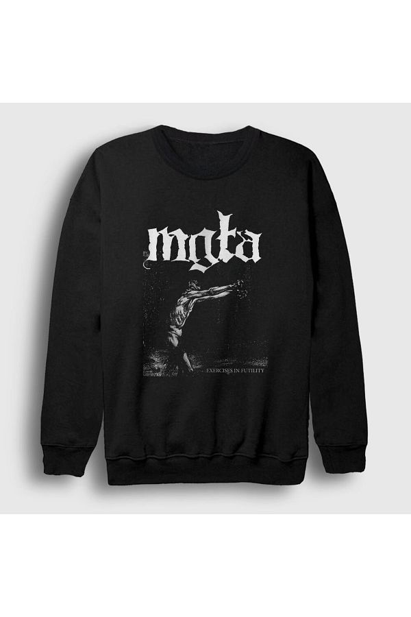 Presmono Unisex Black Futility Mgla Sweatshirt 165049tt Trendyol