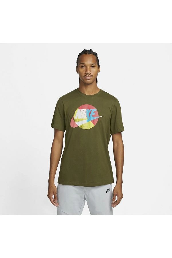 Nike t shirt khaki hot sale