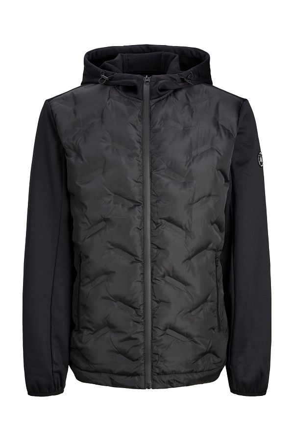 Jack Jones Jack Jones Hunt Hybrid Jacket Smu Men s Black Coat12238327 02 Trendyol