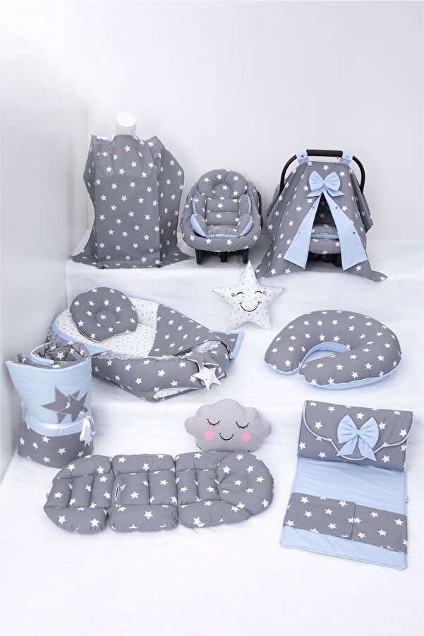 Umaybebek Babynest Puset Örtüsü Alt Açma Emzirme Yastığı Bel Destekli Ana Kucağı Bebek Arabası Minderi-tutmalı