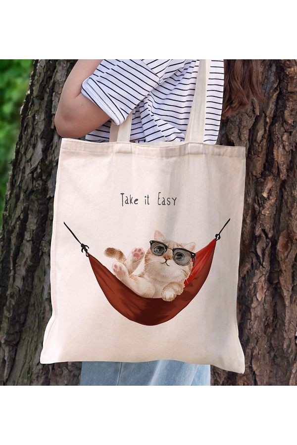 Cat beach bag online