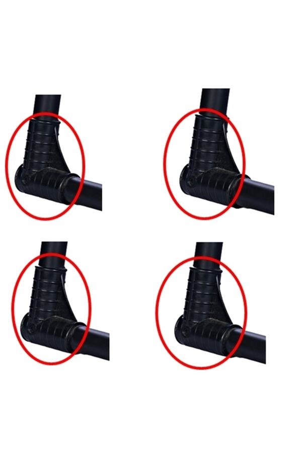 POLLY BABY 32 Lik 4 Adet Plastik Bebek Beşik Ayağı Salıncak Ayağı Boru Birleştirme