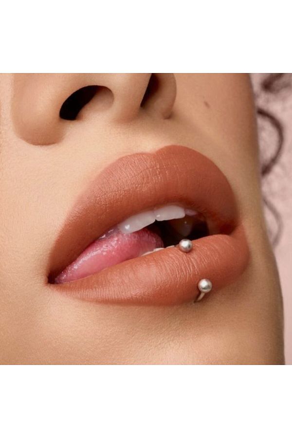 Silver lip piercing store