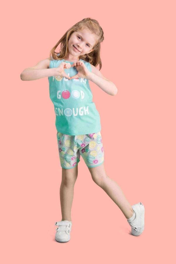 ROLY POLY-Комплект къси панталони за момичета Summer Fruits Mint Green 1