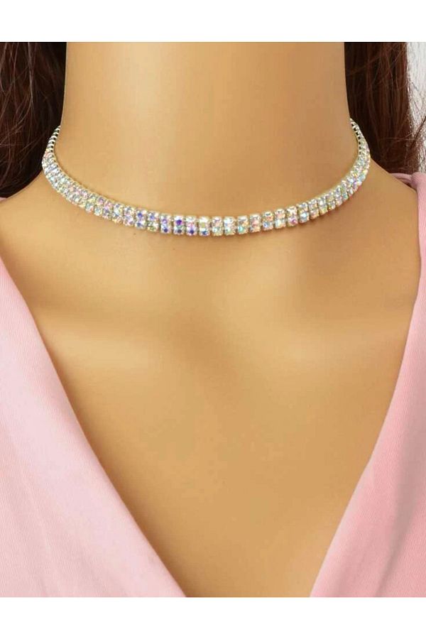 Jewelled choker top