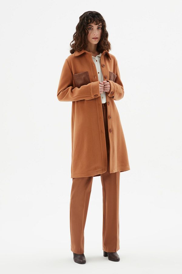 Love My Body-Long Pocket Coat 1