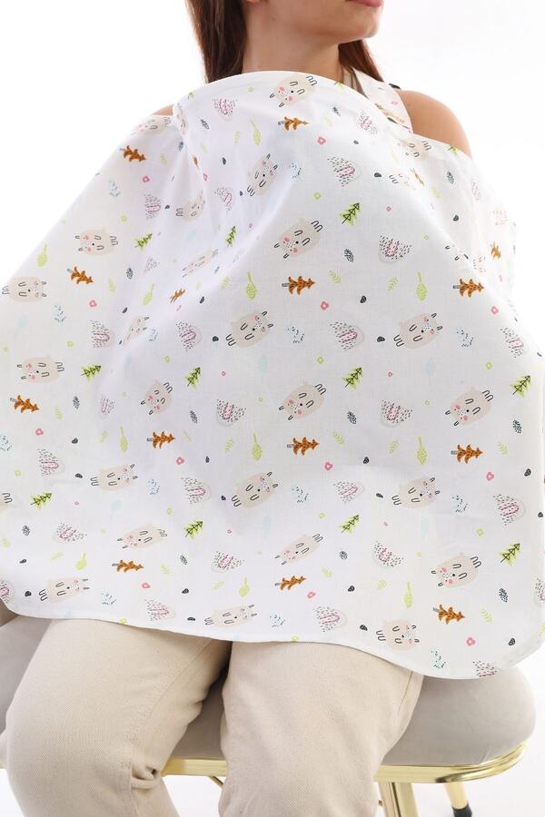 Yada Baby %100 Organik Pamuktan Poplin Emzirme Önlüğü (KUMAŞLARIMIZ SERTİFİKALIDIR)