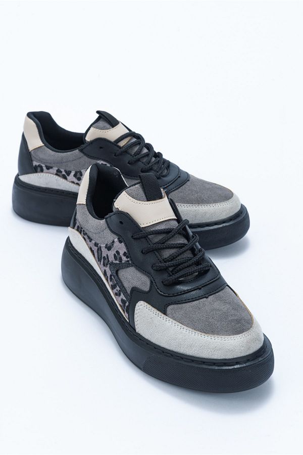 LuviShoes-Aere Ice-schwarze Damen-Sportschuhe 1