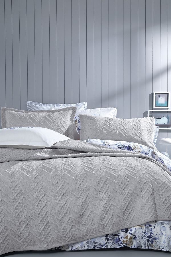 Yataş-Stone Color Curly Double Bedspread Set 1