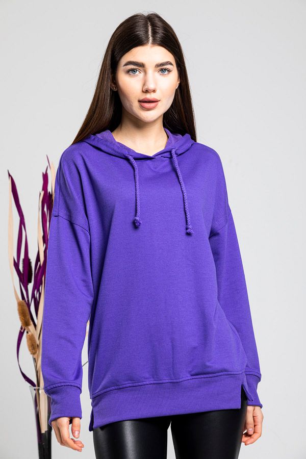 TT ROTTF ELD Women s Sweatshirt Oversize Loose Loose Cut 2 Thread Thin Hooded Sweatshirt Hoodie Trendyol