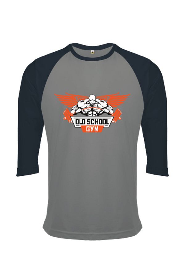 Tisho Old School Gym Bodybuilding Fitness Original Reglan 3 4 Arm Unisex T Shirt Trendyol