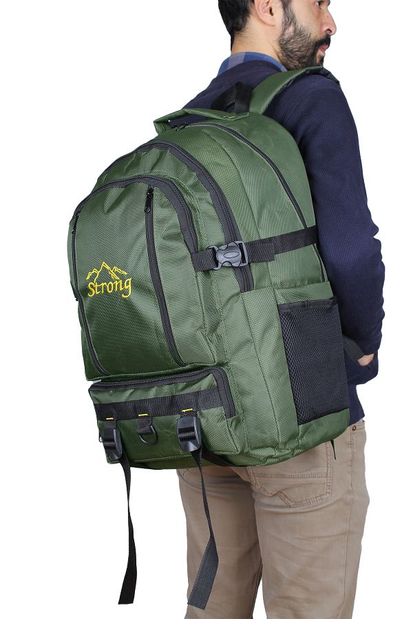 Strong Bag Strong 17 18.4 Inch Large Size Backpack with Laptop Compartment Mountaineer Bag Travel Camping Bag Trendyol