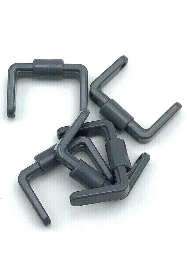 LEGO-Original Accessory Custom Minifigure Minifigure Utensil Bucket 1 X 1 Handle Bucket Gray Handle 4 Pieces 1