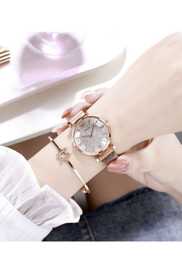 Luxury magnetic wrist watch deals