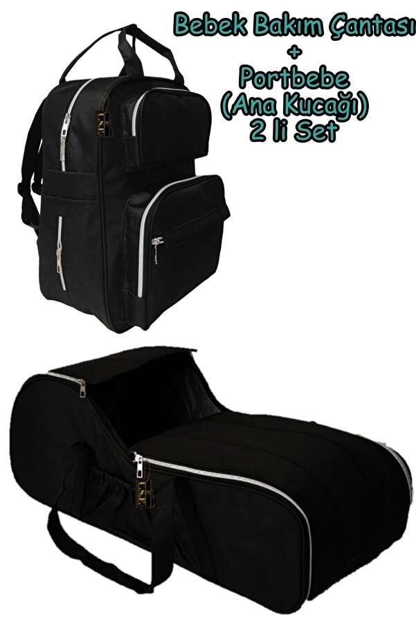 USF Portbebe Ana Kucağı Puset Bebek Taşıma + Anne Bebek Bakım Çantası