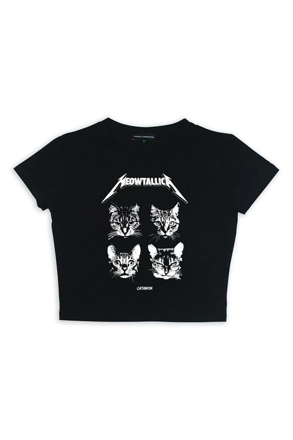 Meowtallica t shirt on sale