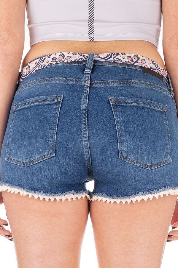 SUPERDRY Shorts Blue Normal waist Trendyol